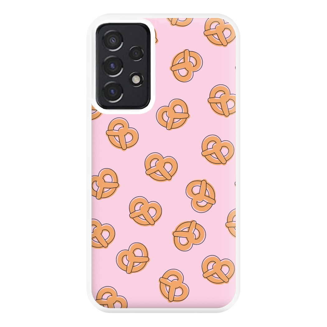 Pretzels - Fast Food Patterns Phone Case for Galaxy A52 / A52s