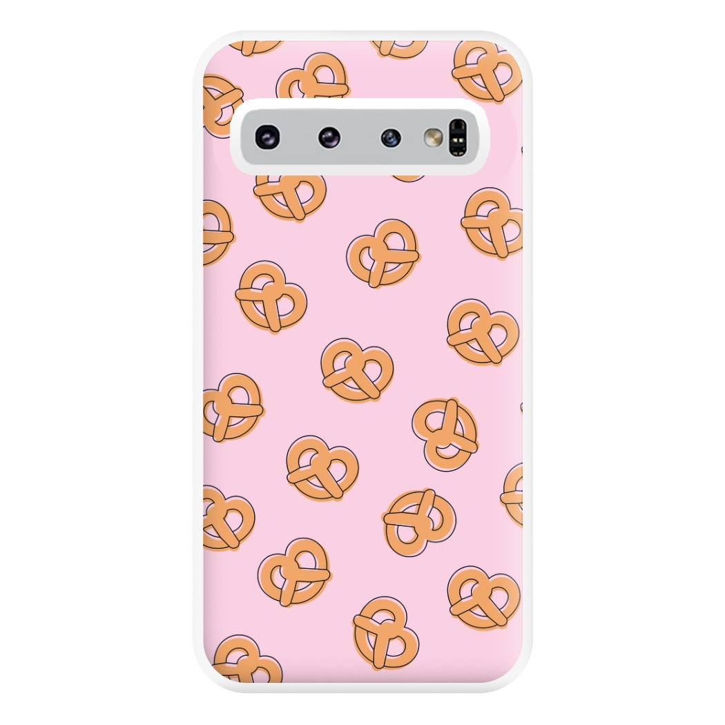 Pretzels - Fast Food Patterns Phone Case for Galaxy S10 Plus