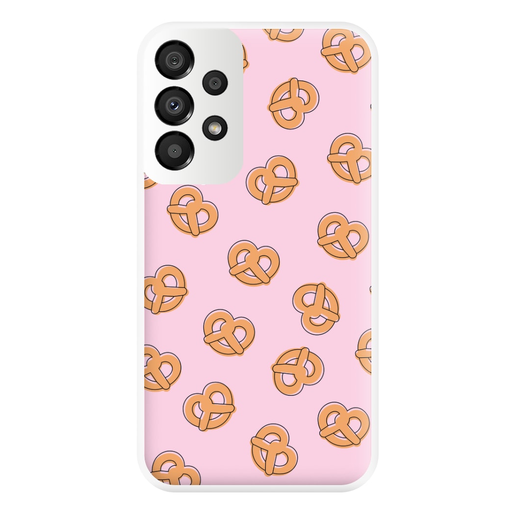 Pretzels - Fast Food Patterns Phone Case for Galaxy A33