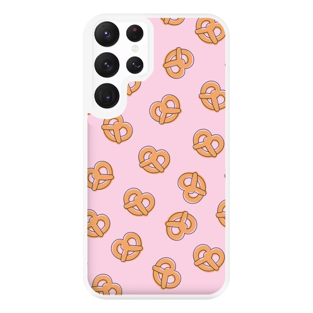 Pretzels - Fast Food Patterns Phone Case for Galaxy S22 Ultra