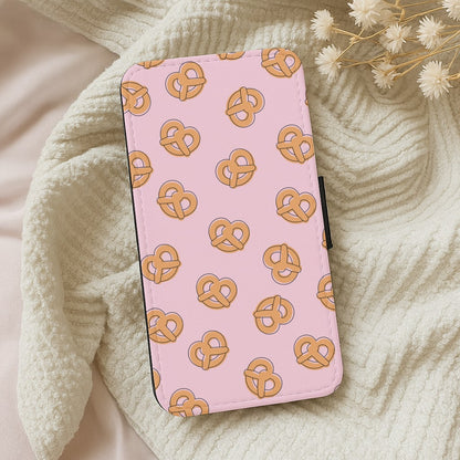Pretzels - Fast Food Patterns Wallet Phone Case