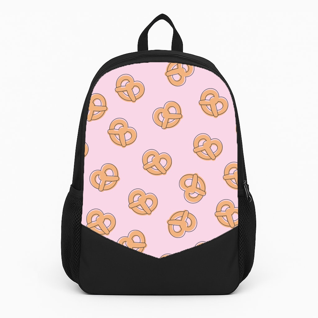 Pretzels - Fast Food Patterns Large Backpack