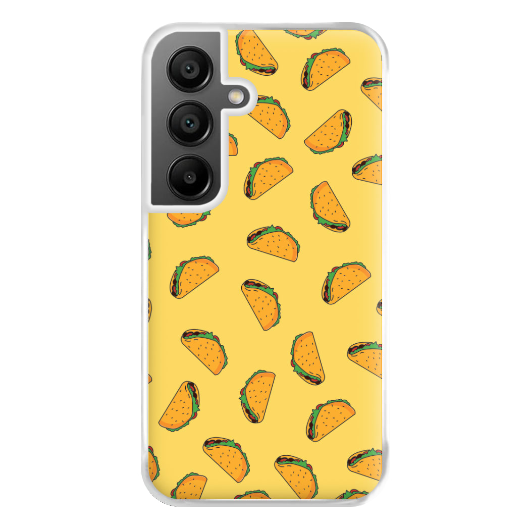 Tacos - Fast Food Patterns Phone Case for Galaxy A55