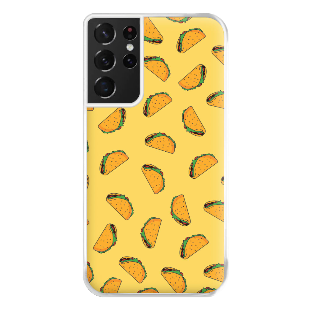 Tacos - Fast Food Patterns Phone Case for Galaxy S21 Ultra