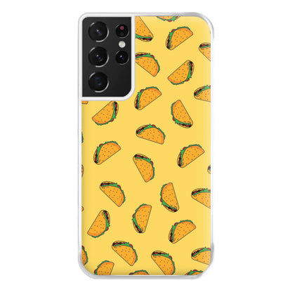 Tacos - Fast Food Patterns Phone Case for Galaxy S21 Ultra