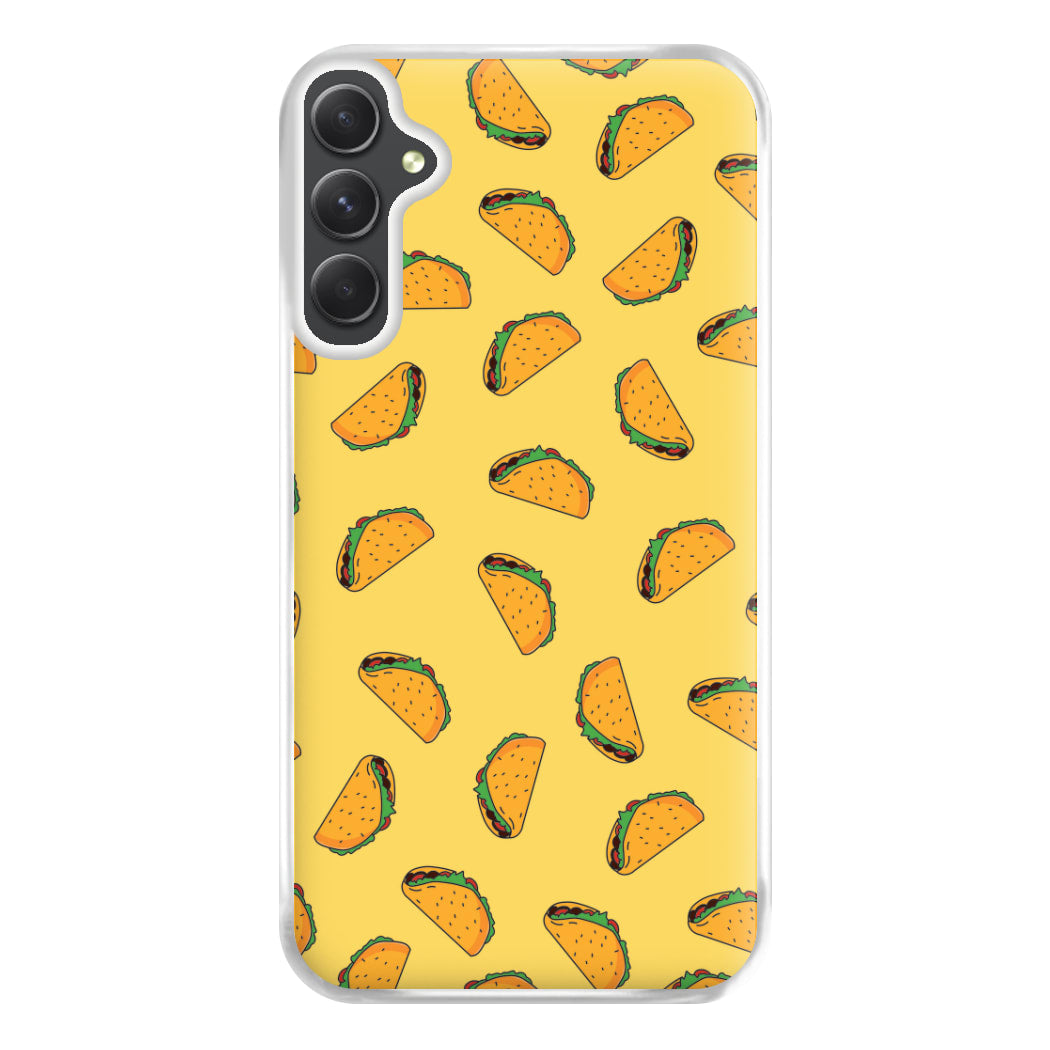 Tacos - Fast Food Patterns Phone Case for Galaxy A14