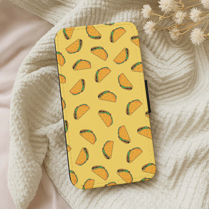 Tacos - Fast Food Patterns Wallet Phone Case