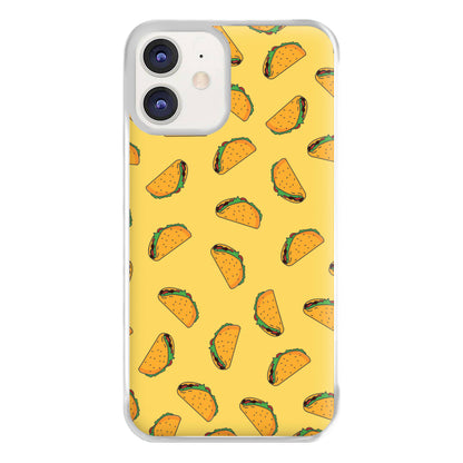 Tacos - Fast Food Patterns Phone Case for iPhone 12 / 12 Pro