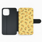 Tacos - Fast Food Patterns Flip / Wallet Phone Case 2