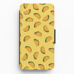 Tacos - Fast Food Patterns Flip / Wallet Phone Case