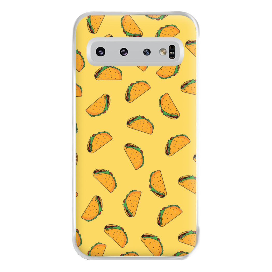 Tacos - Fast Food Patterns Phone Case for Galaxy S10 Plus