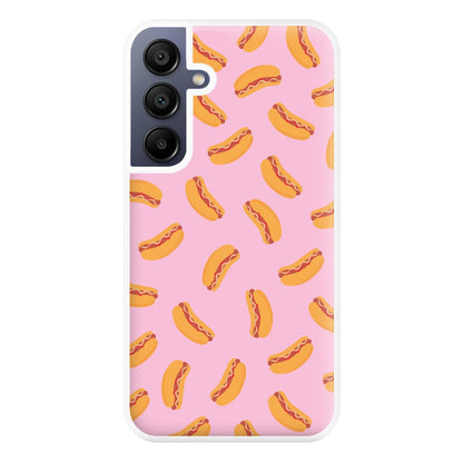 Hot Dogs - Fast Food Patterns Phone Case for Galaxy A16