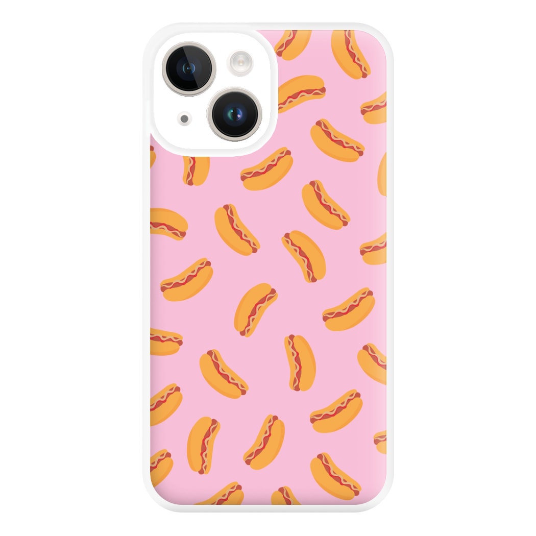 Hot Dogs - Fast Food Patterns Phone Case for iPhone 14