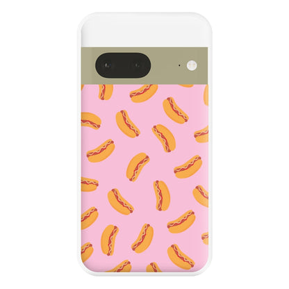 Hot Dogs - Fast Food Patterns Phone Case for Google Pixel 7a