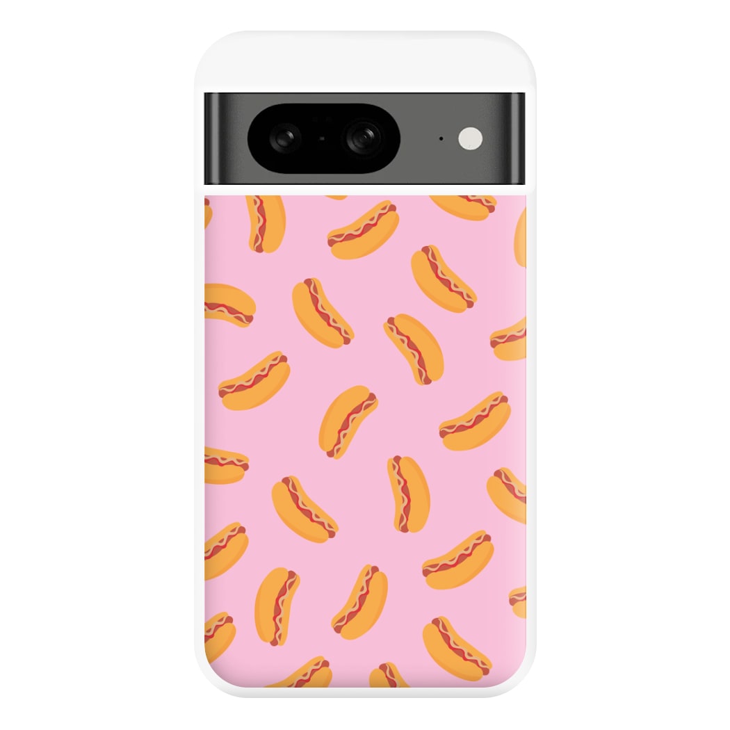 Hot Dogs - Fast Food Patterns Phone Case for Google Pixel 8