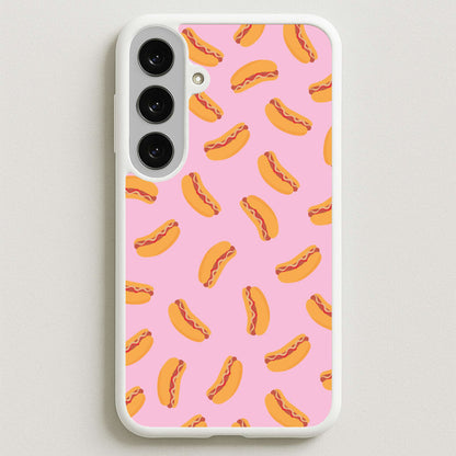 Hot Dogs - Fast Food Patterns Phone Case for Galaxy S25FE