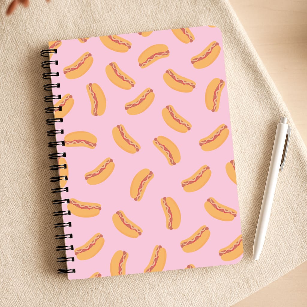 Hot Dogs - Fast Food Patterns Notepad