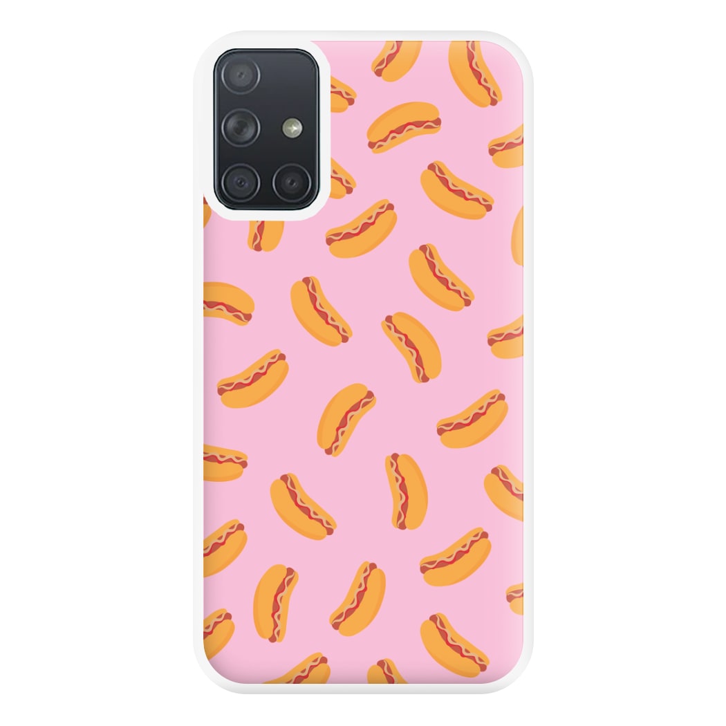 Hot Dogs - Fast Food Patterns Phone Case for Galaxy A71