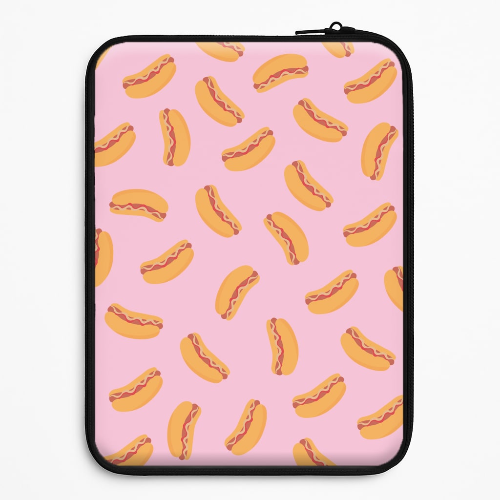 Hot Dogs - Fast Food Patterns Laptop Sleeve