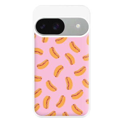 Hot Dogs - Fast Food Patterns Phone Case for Google Pixel 9 / 9 Pro