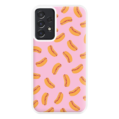 Hot Dogs - Fast Food Patterns Phone Case for Galaxy A52 / A52s