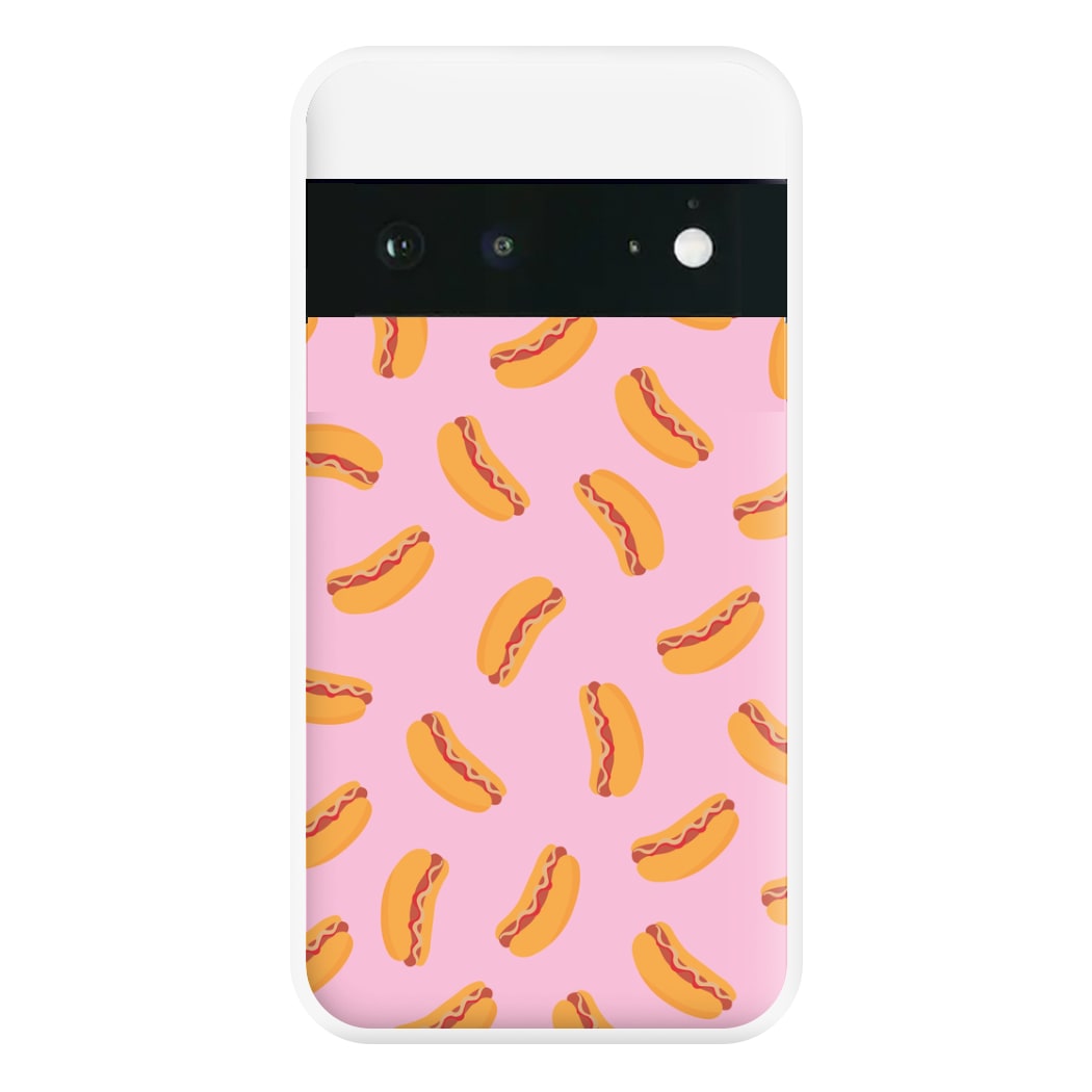 Hot Dogs - Fast Food Patterns Phone Case for Google Pixel 6a