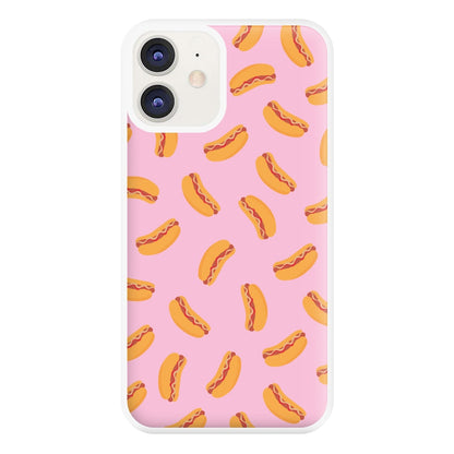 Hot Dogs - Fast Food Patterns Phone Case for iPhone 12 / 12 Pro