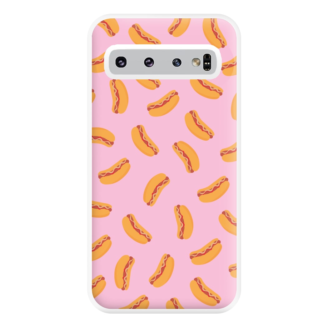 Hot Dogs - Fast Food Patterns Phone Case for Galaxy S10 Plus