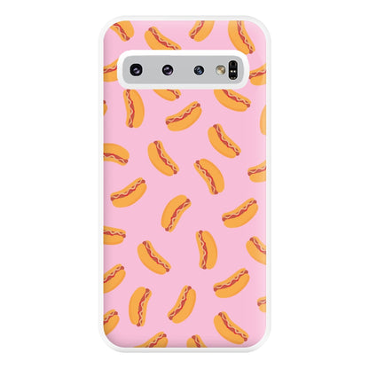 Hot Dogs - Fast Food Patterns Phone Case for Galaxy S10 Plus