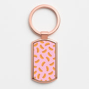 Hot Dogs - Fast Food Patterns Luxury Keyring 4