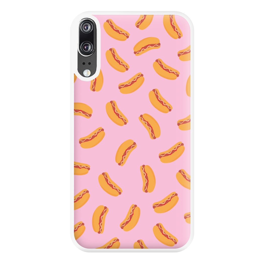 Hot Dogs - Fast Food Patterns Phone Case for Huawei P20