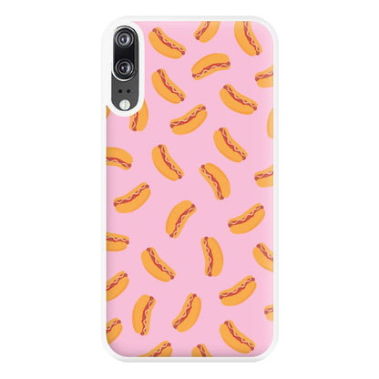 Hot Dogs - Fast Food Patterns Phone Case for Huawei P20