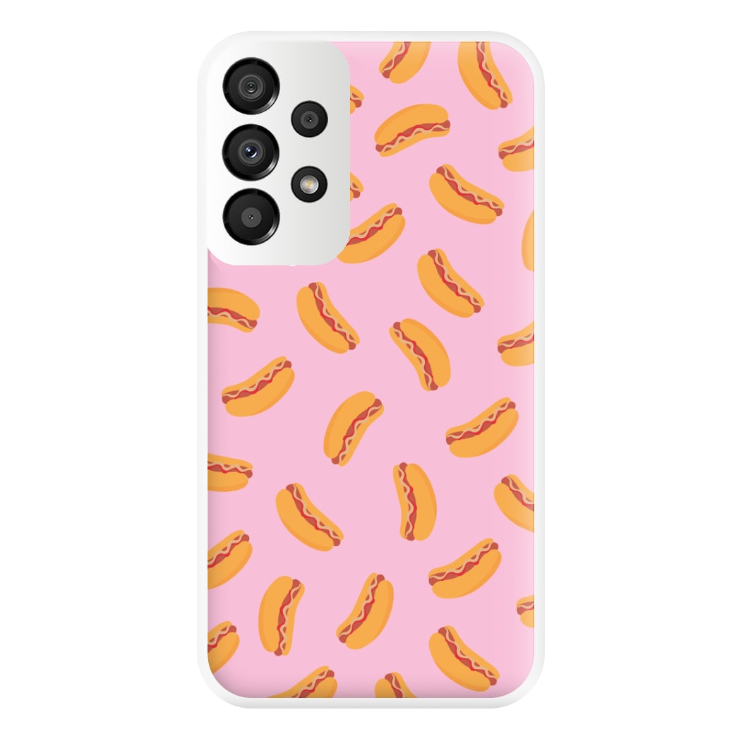 Hot Dogs - Fast Food Patterns Phone Case for Galaxy A33