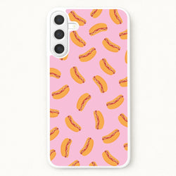 Hot Dogs - Fast Food Patterns Phone Case for Galaxy A17