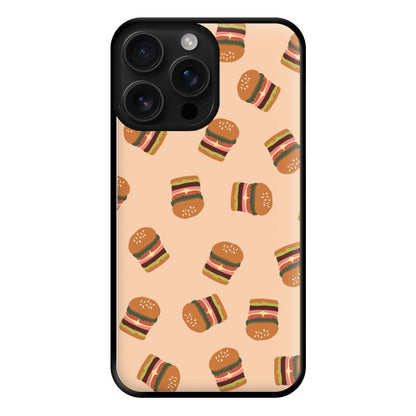 Burgers - Fast Food Patterns Phone Case for iPhone 16 Pro Max