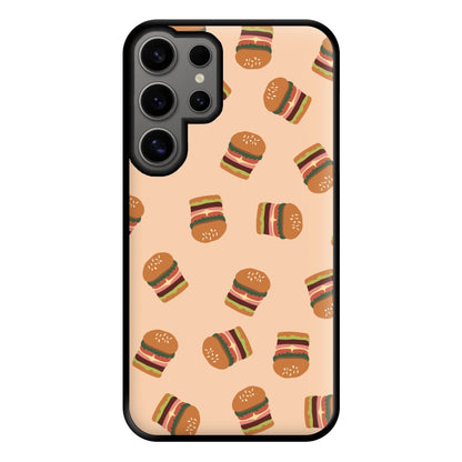 Burgers - Fast Food Patterns Phone Case for Galaxy S24 Ultra