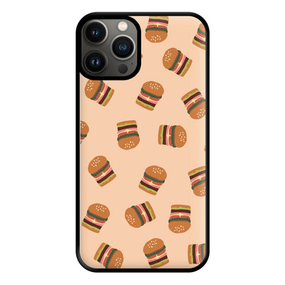 Burgers - Fast Food Patterns Phone Case for iPhone 13 Pro Max