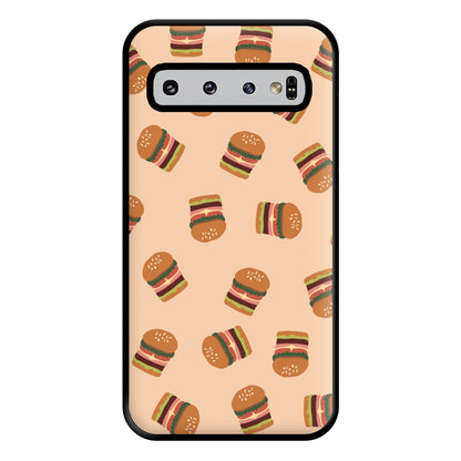 Burgers - Fast Food Patterns Phone Case for Galaxy S10 Plus