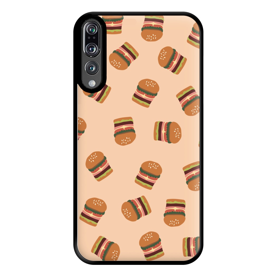 Burgers - Fast Food Patterns Phone Case for Huawei P20 Pro