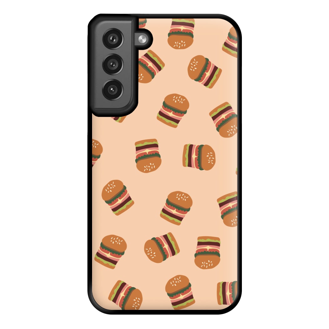 Burgers - Fast Food Patterns Phone Case for Galaxy S21FE