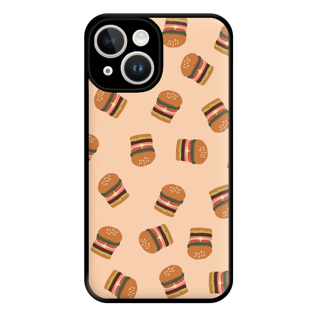 Burgers - Fast Food Patterns Phone Case for iPhone 14