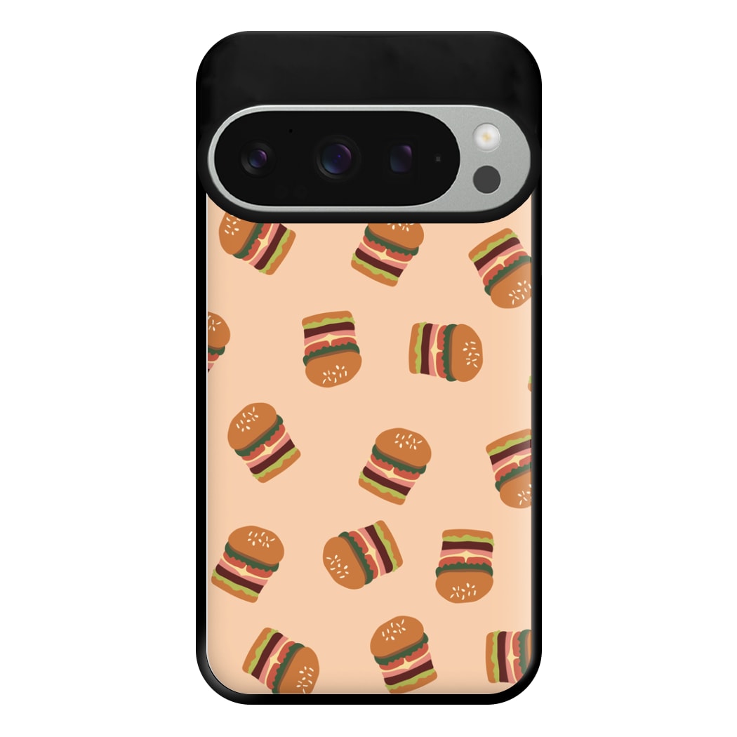 Burgers - Fast Food Patterns Phone Case for Google Pixel 9 Pro XL