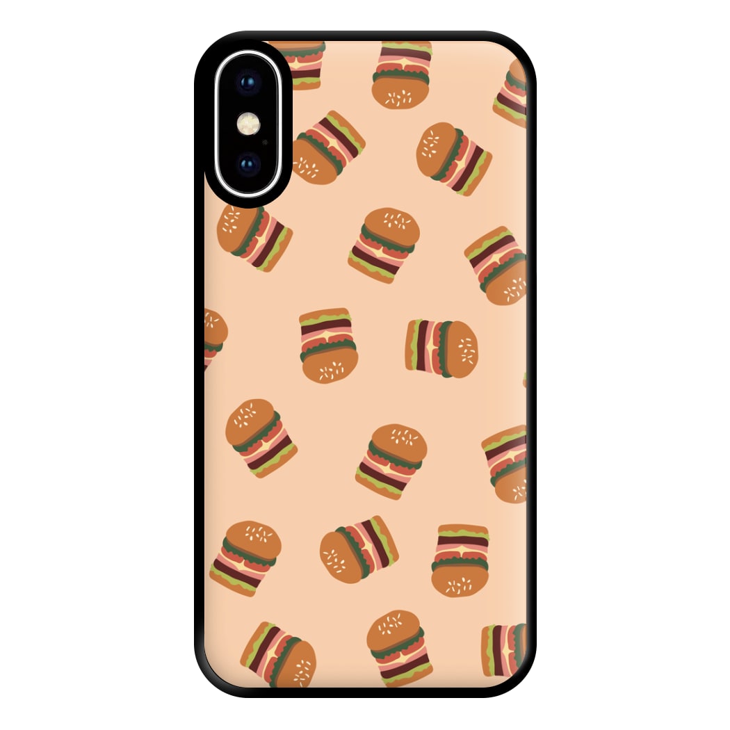 Burgers - Fast Food Patterns Phone Case for iPhone XS Max