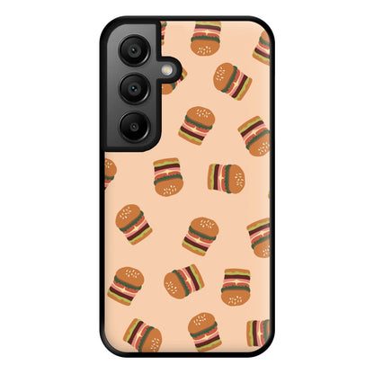 Burgers - Fast Food Patterns Phone Case for Google Pixel 8