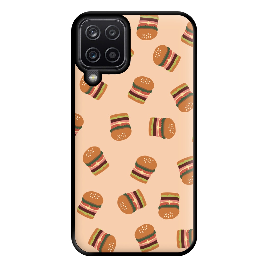 Burgers - Fast Food Patterns Phone Case for Galaxy A12