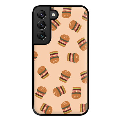 Burgers - Fast Food Patterns Phone Case for Galaxy S22 Plus