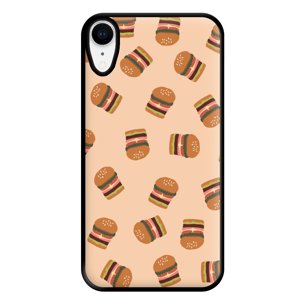 Burgers - Fast Food Patterns Phone Case for iPhone XR