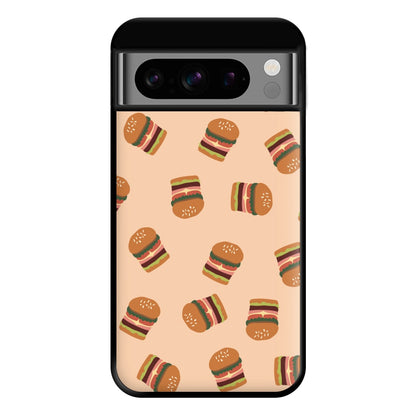 Burgers - Fast Food Patterns Phone Case for Google Pixel 8 Pro