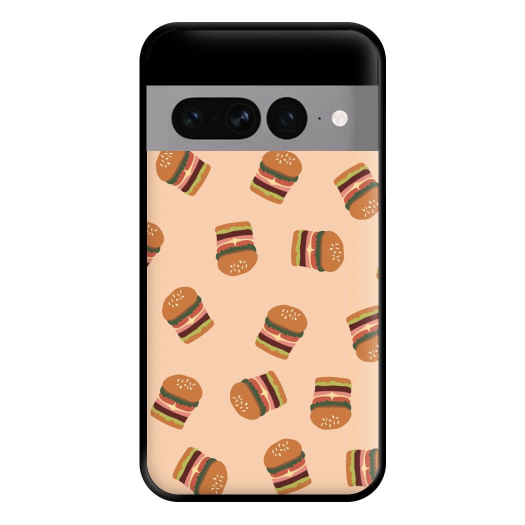 Burgers - Fast Food Patterns Phone Case for Google Pixel 7 Pro