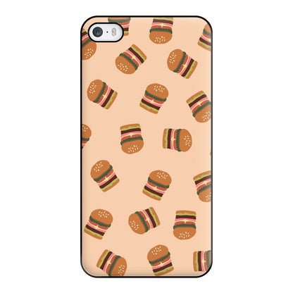 Burgers - Fast Food Patterns Phone Case for iPhone 5 / 5s / SE 2016